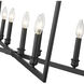 Lizabeth 8 Light 42 inch Matte Black Chandelier Ceiling Light